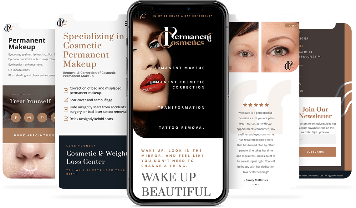 Brand Identity. Web Design. Permanent Cosmetics